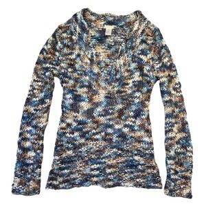 Vtg Maurices Knit Sweater Women M Wool Blend Long Sleeve Western Cowgirl Outdoor